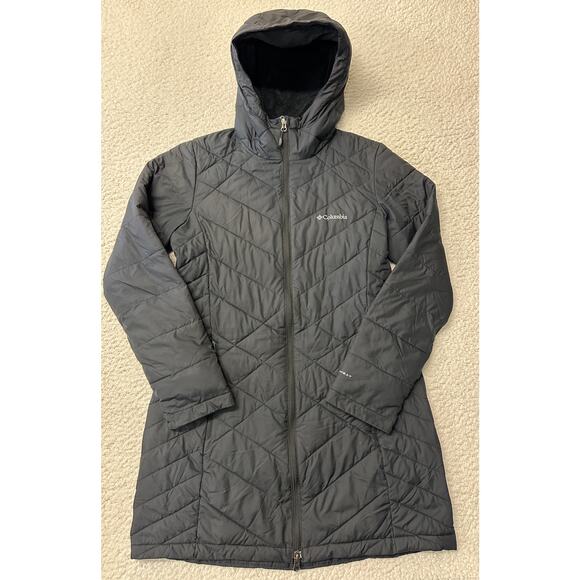 Columbia Womens Heavenly Long Hooded Jacket Medium - Picture 1 of 8